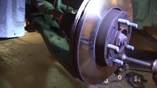 DIY Howto Remove StuckRusty Brake Rotor [upl. by Atirehs]