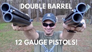 Double Barreled 12 Gauge Shotgun Pistol Review THE DIABLO [upl. by Oriel]