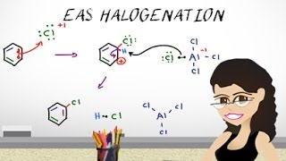 Aromatic Halogenation Mechanism  EAS Vid 3 by Leah4sci [upl. by Dahij]