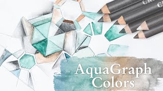 AQUAGRAPH COLORS  WaterSoluble Colored Graphite Pencils by CRETACOLOR [upl. by Tallulah]