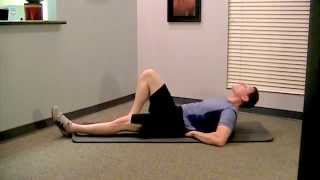 McGill curl up  safe abdominal exercise  core stability [upl. by Odnalro]