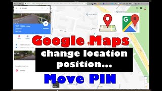 Google Maps  How to edit PIN or Label position for saved locations modify a favorite place map [upl. by Igig72]