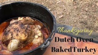 Dutch Oven Baked Thanksgiving Turkey [upl. by Arbrab]