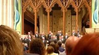 Penrhyn Welsh Male Voice Choir Battle Hymn in the National Cathedral Washington DC [upl. by Koal503]