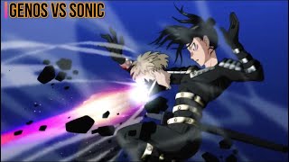 Genos vs Sonic  OnePunch Man 2  S02E02 [upl. by Fazeli]