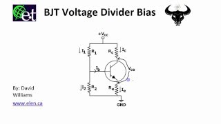 BJT  Voltage Divider Bias Circuit [upl. by Darrelle]